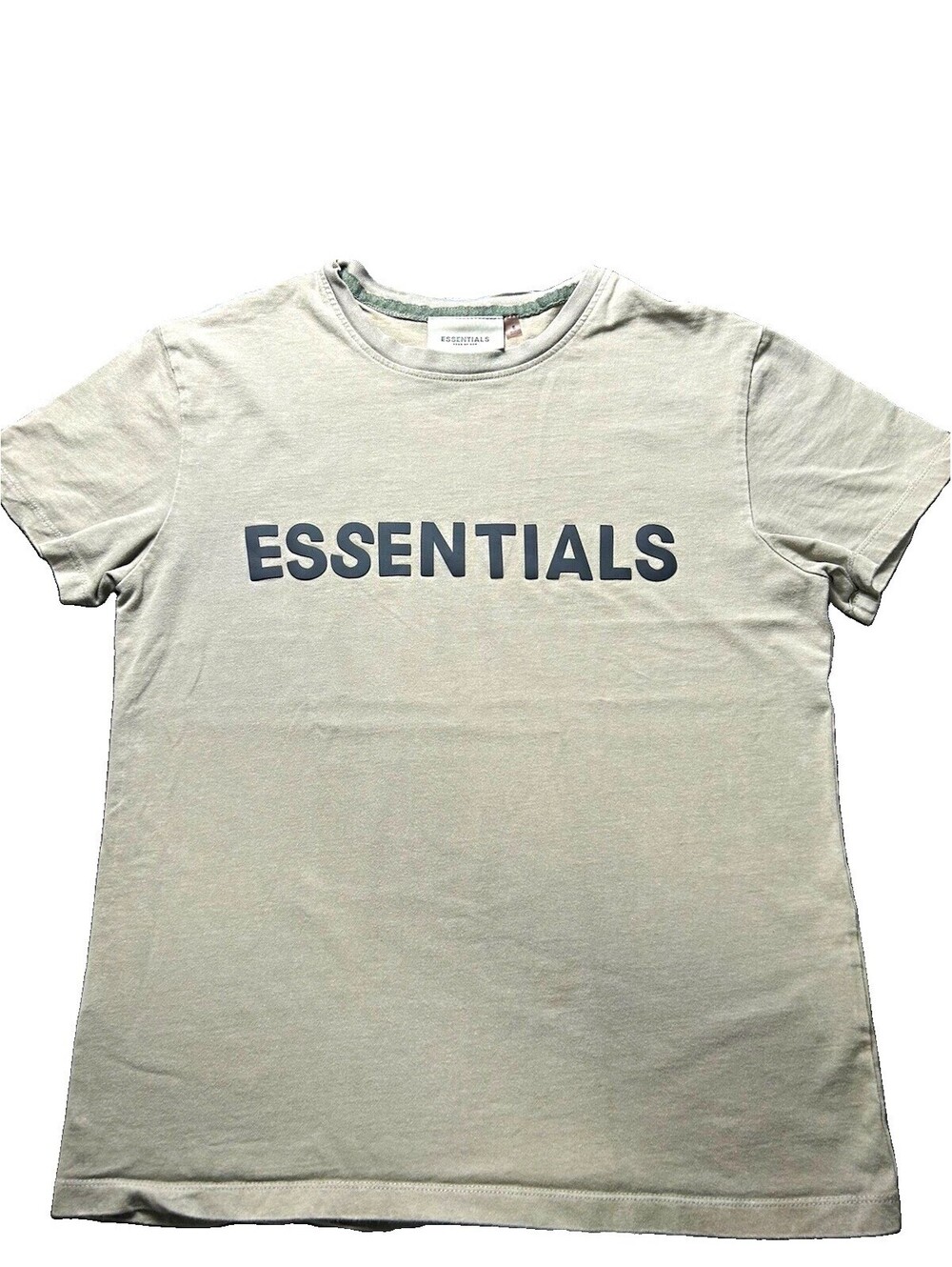 Essentials Fear of God Men's S Gray Logo Graphic Crew Neck Short Sleeve T-Shirt